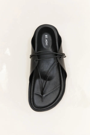 Everyday Tie Up Sandals Black