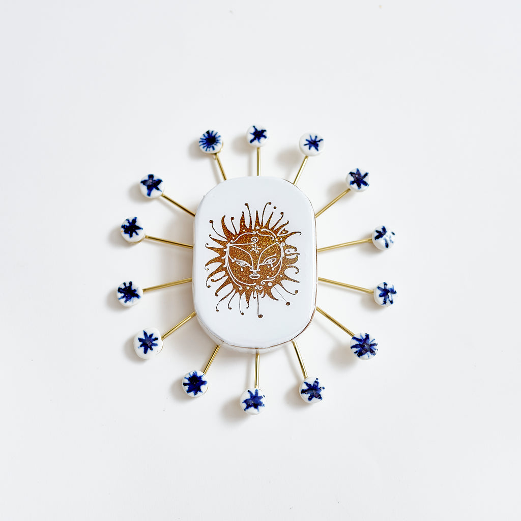 Alchemy Sun & Stars Tile - White