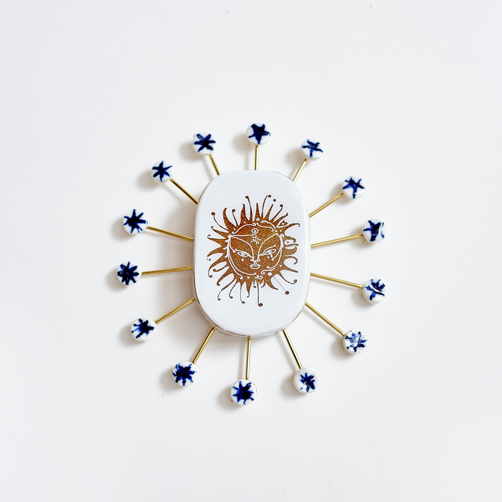Alchemy Sun & Stars Tile - White