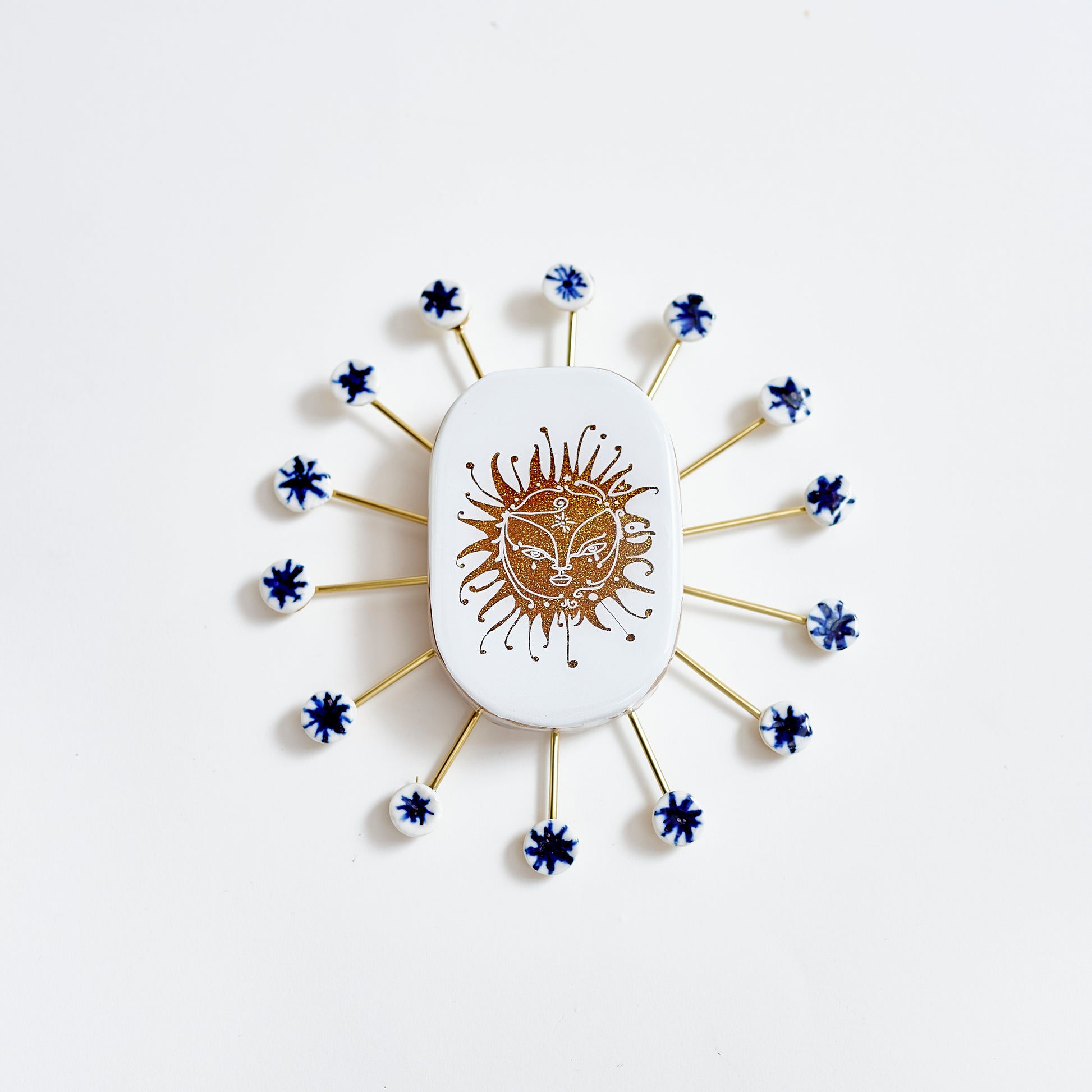 Alchemy Sun & Stars Tile - White
