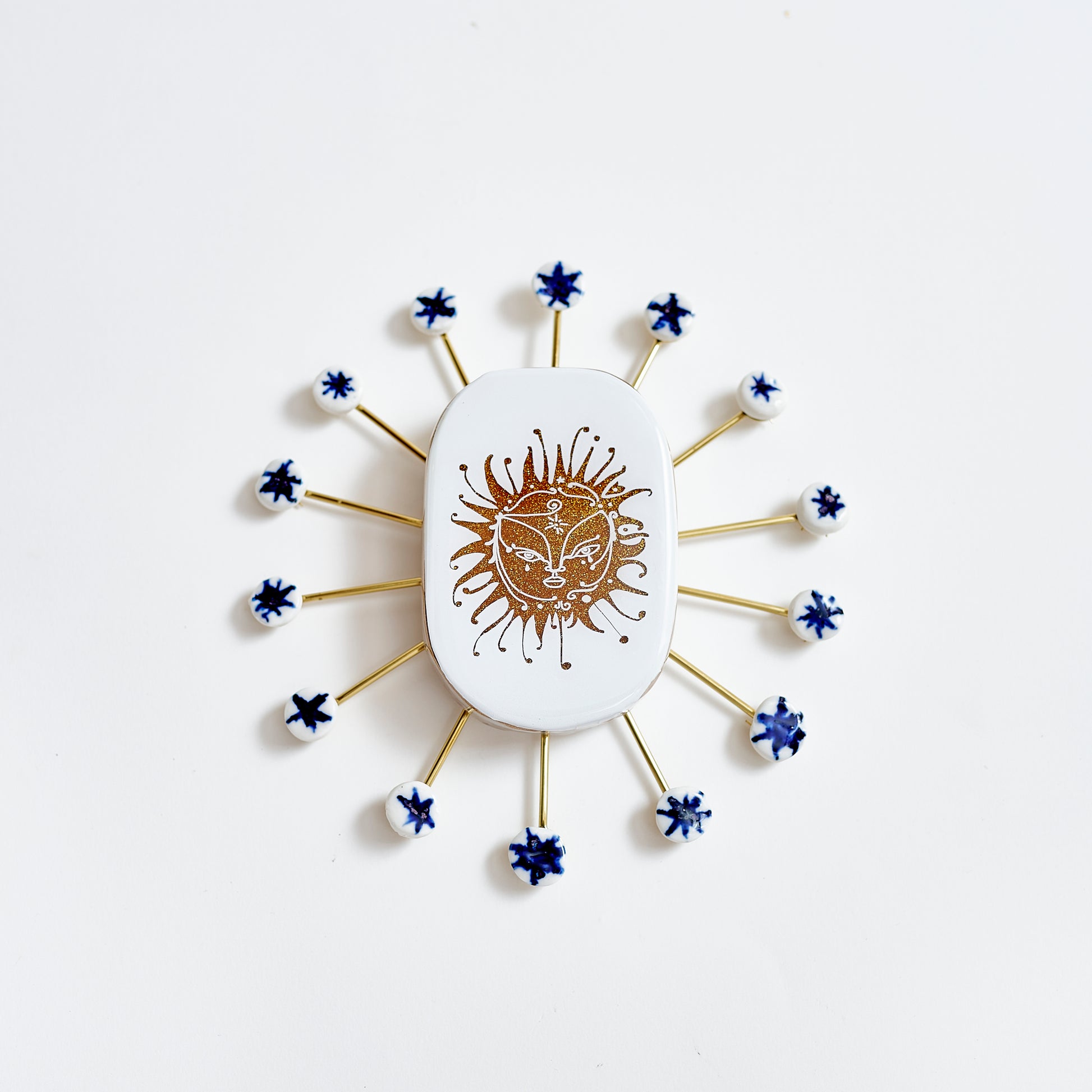 Alchemy Sun & Stars Tile - White