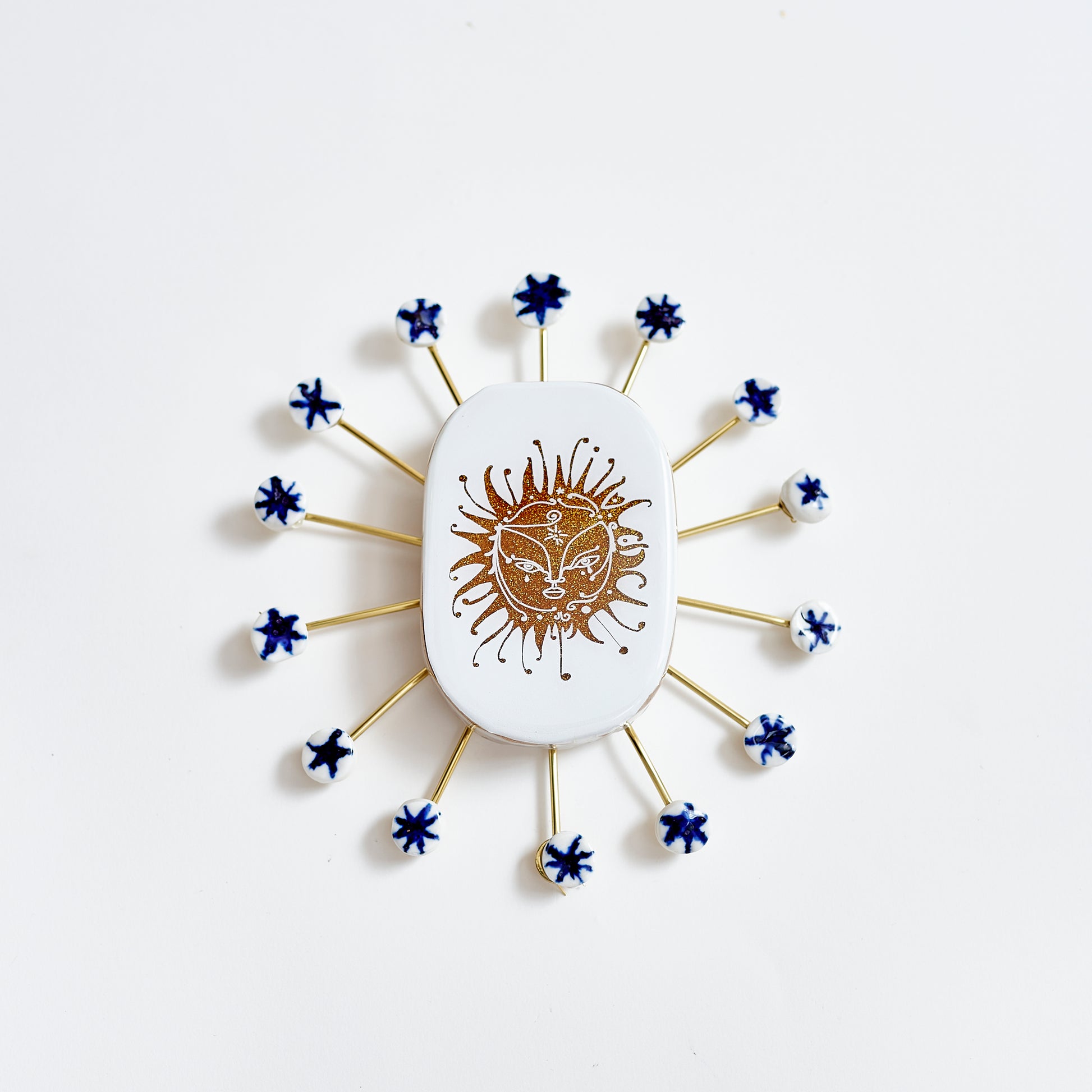 Alchemy Sun & Stars Tile - White