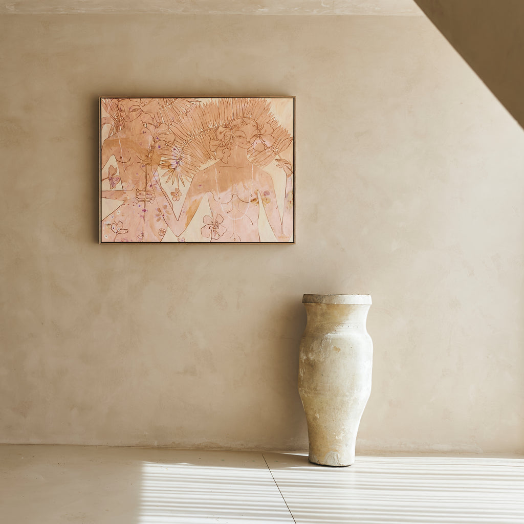 'Two Palms' Canvas Print