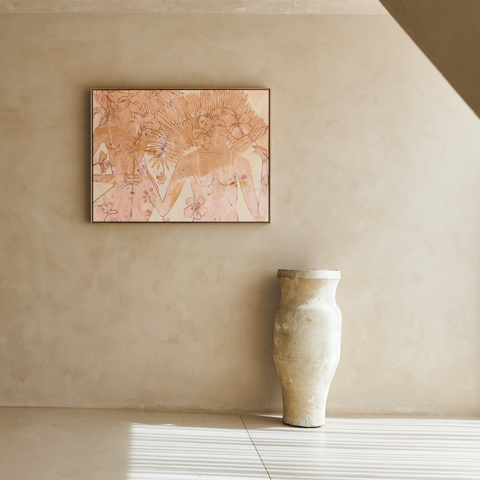 'Two Palms' Canvas Print