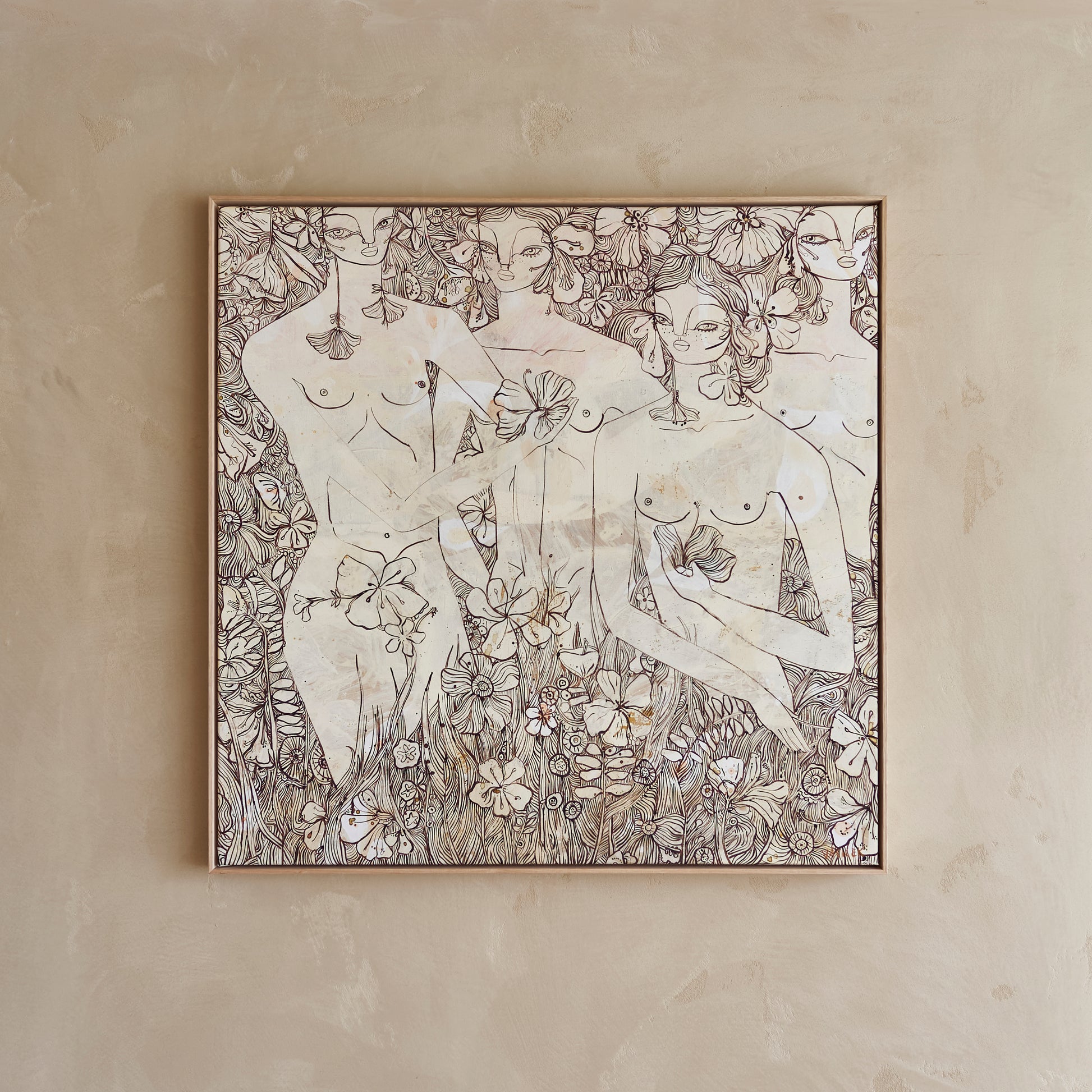 'The Flower Circle' Canvas Print