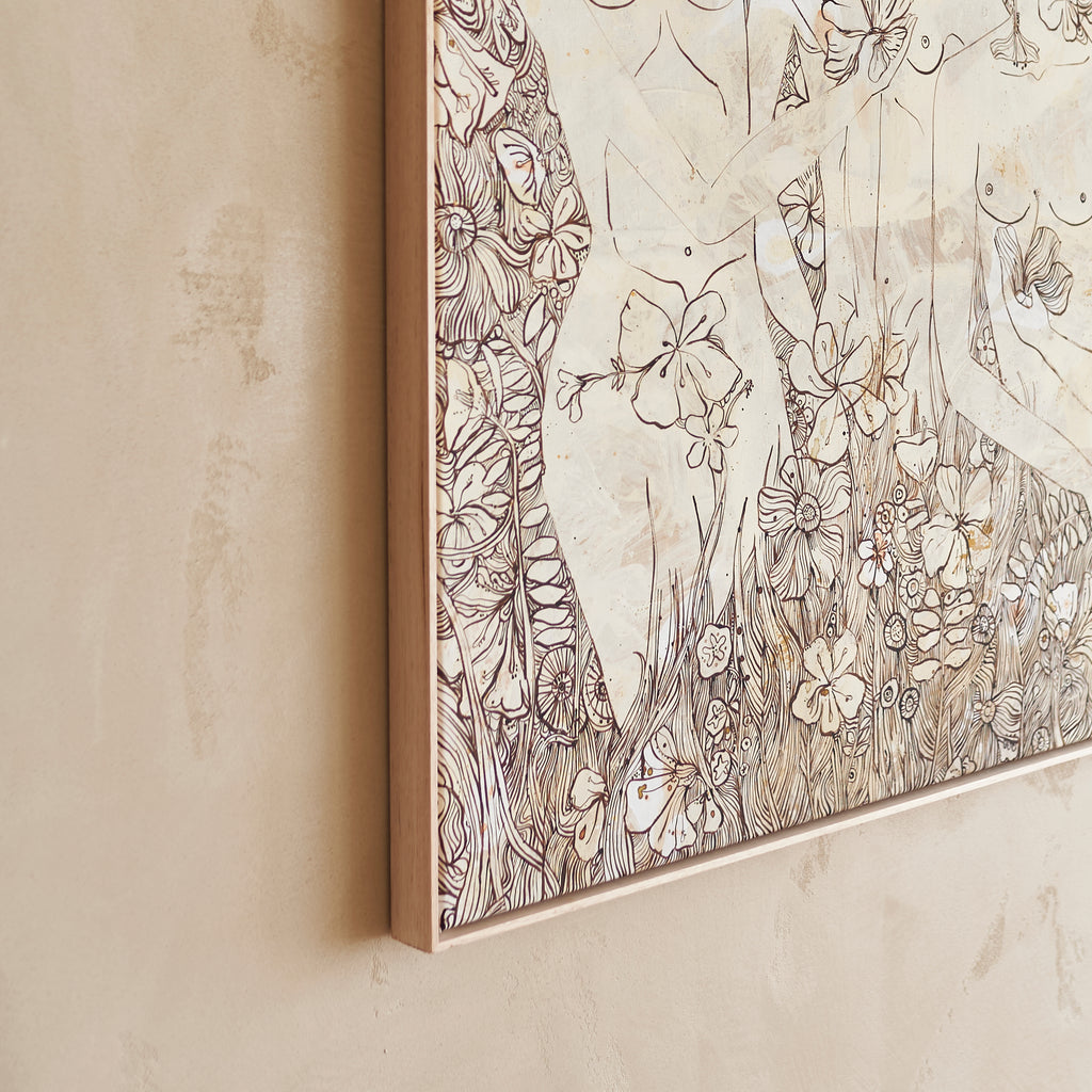 'The Flower Circle' Canvas Print