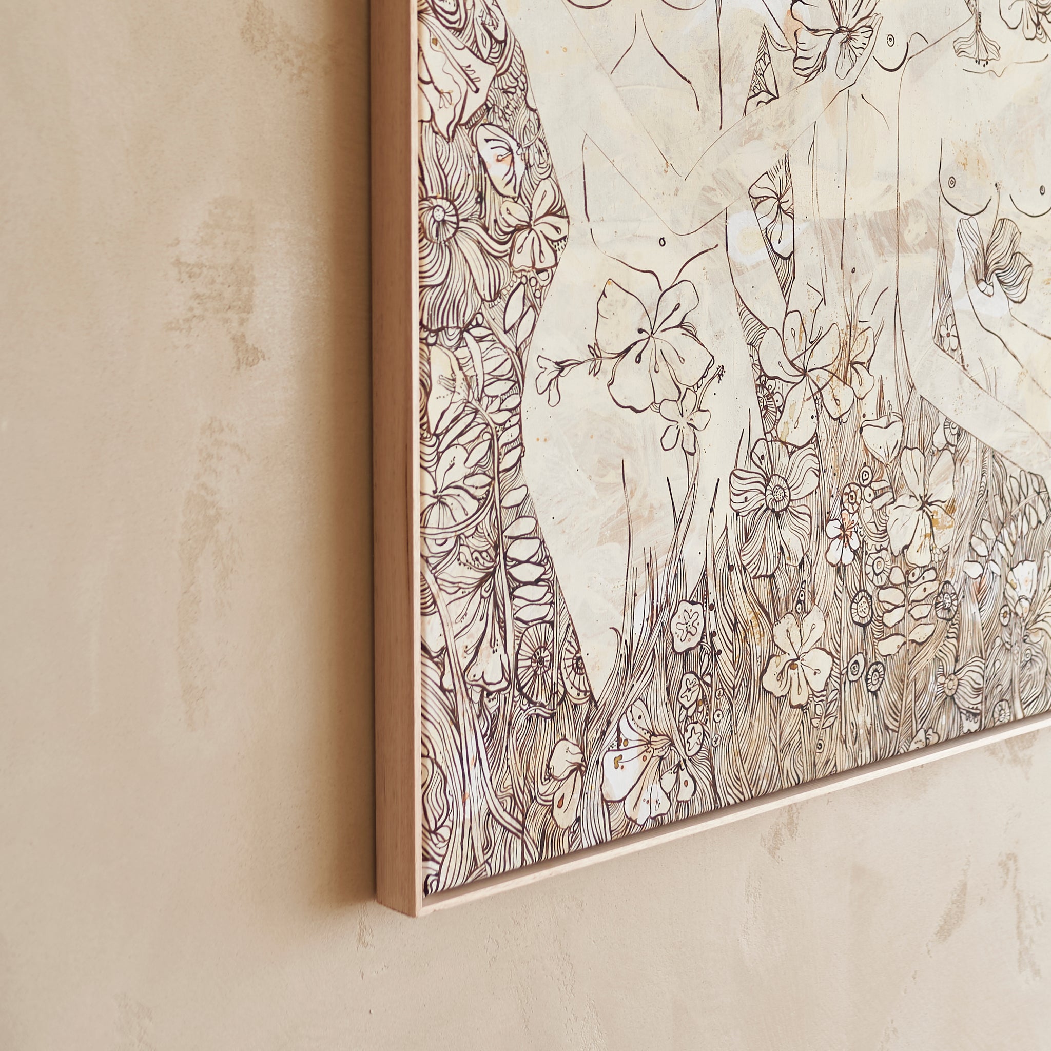 'The Flower Circle' Canvas Print