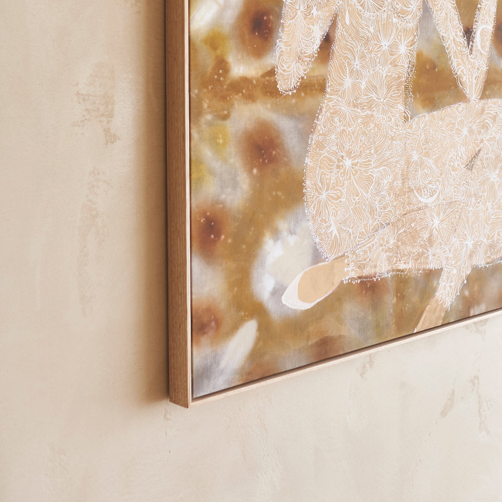 'The White Flower' Canvas Print