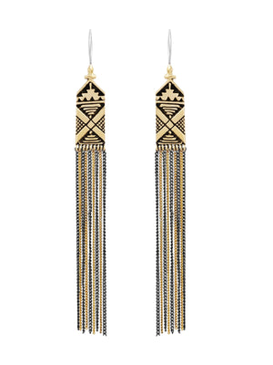 Ona Earrings-Brass-Gold and Silver Plating