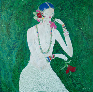 'Leilah And The Hibiscus' Limited Edition Print