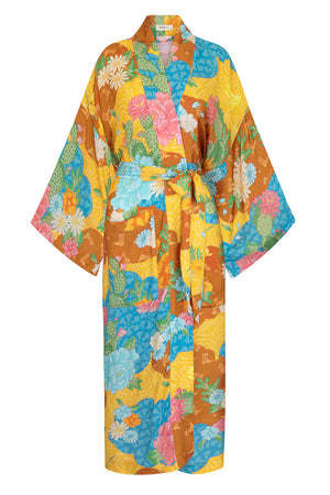 Joshua Tree Maxi Robe - Mustard