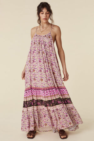 LADY UNTAMED STRAPPY MAXI DRESS Lavender