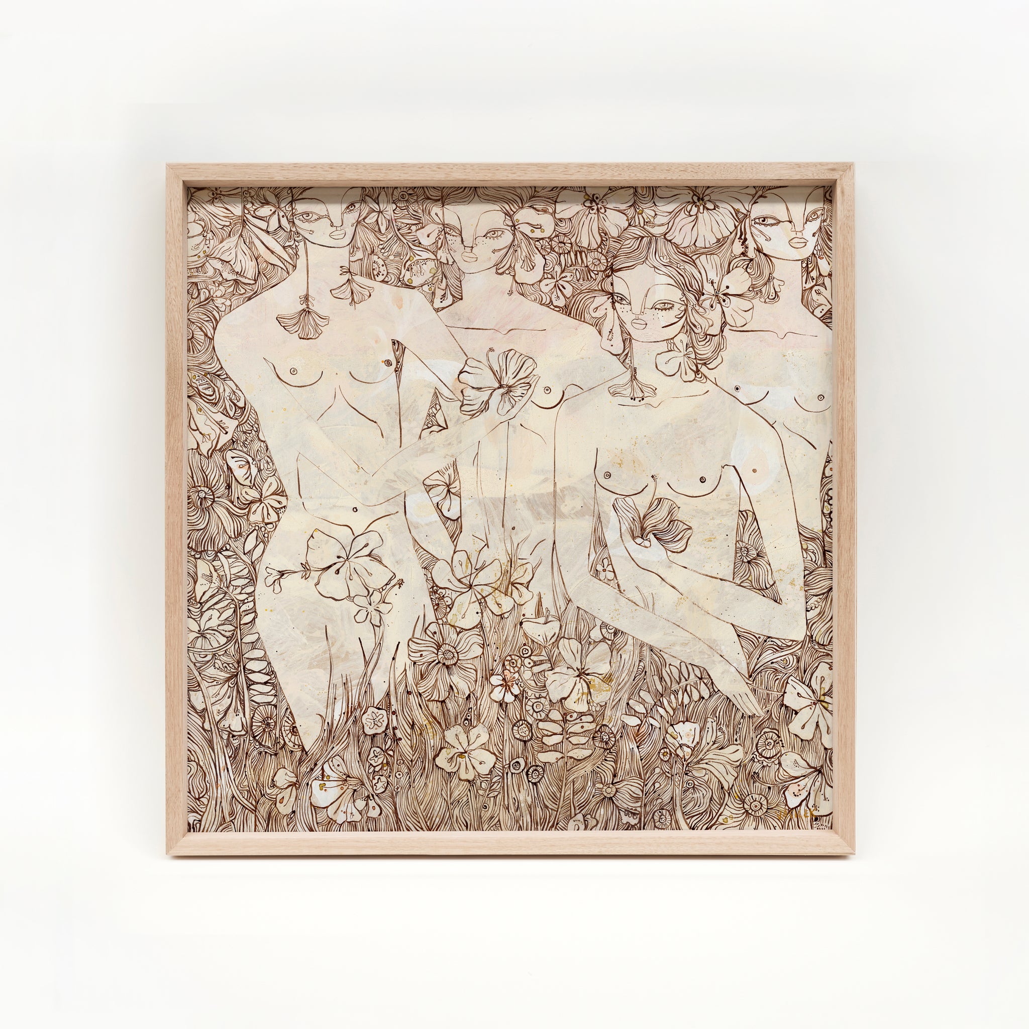 The Flower Circle Limited Edition Print (Small, Framed)