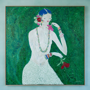 'Leilah And The Hibiscus' Original Artwork