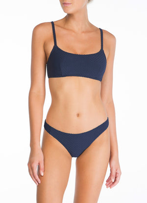 Peony Swimwear Underwire Crop - Blackberry