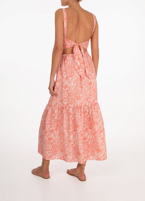 Carnation Tiered Maxi Skirt