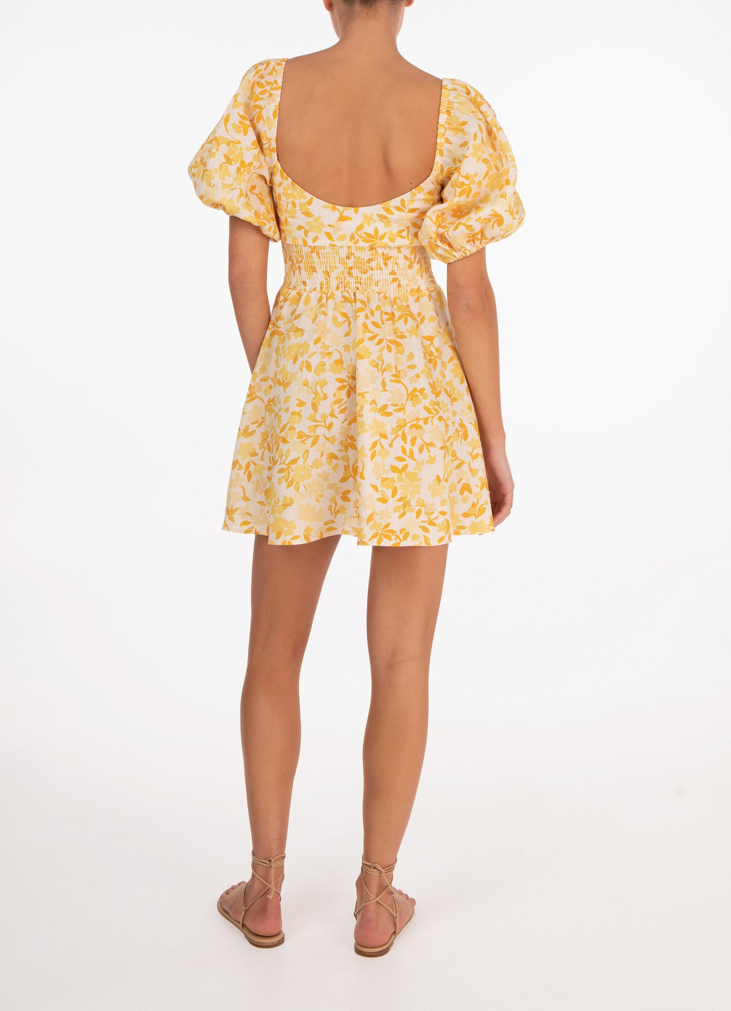 Daffodil Smocked Mini Dress