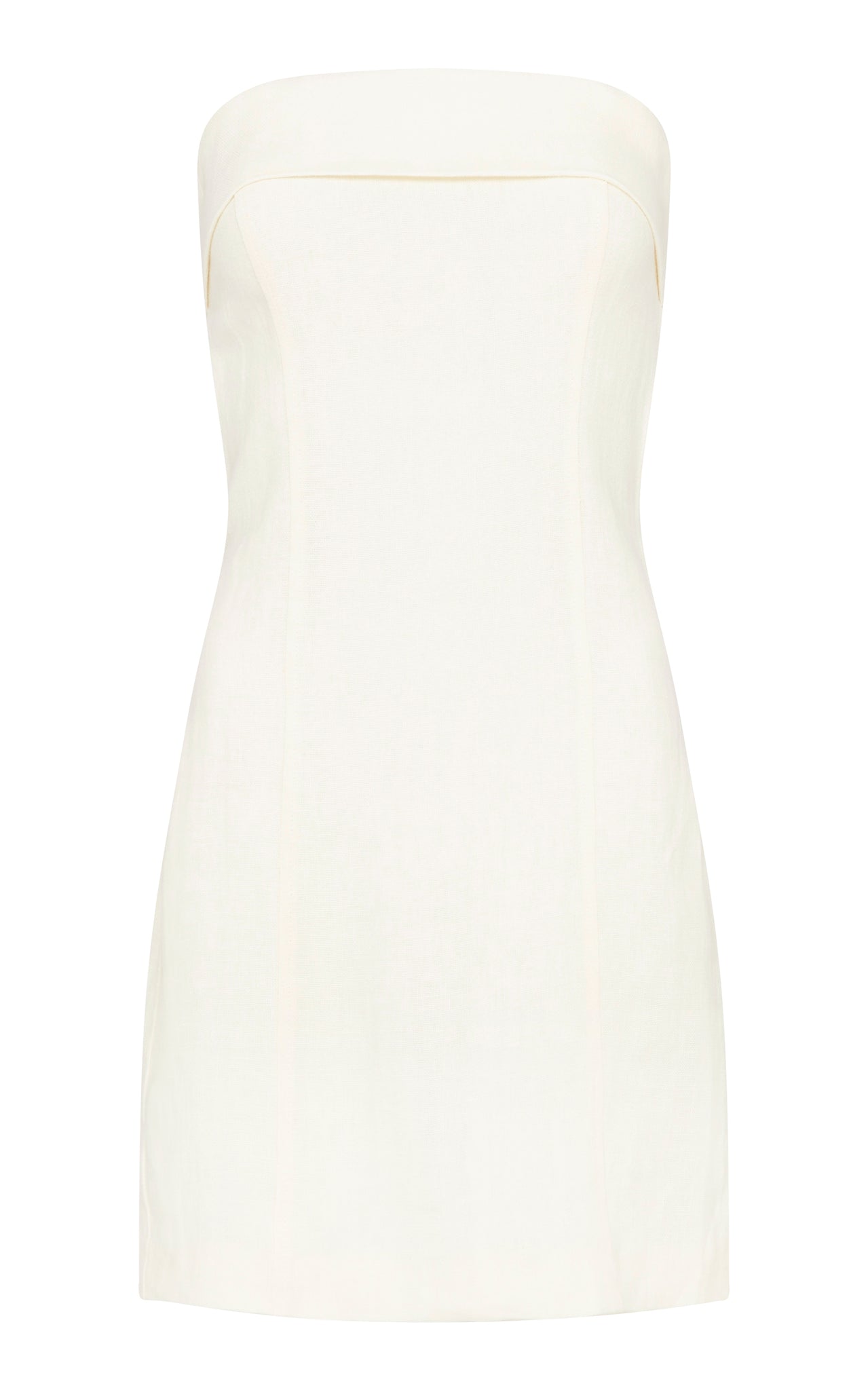 Fold Detail Mini Dress - Ivory