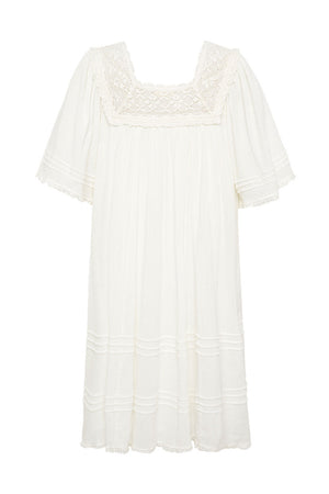 Cassie Lace Mini Dress - White