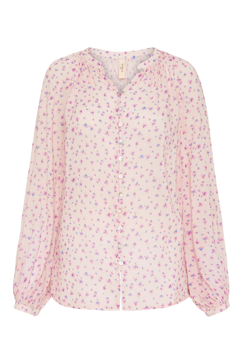 Dolly Blouse - Ditsy Pink