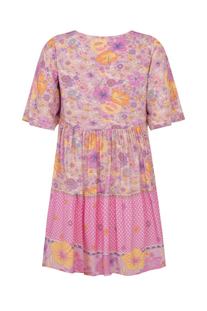 Hibiscus Lane Mini Dress - Musk