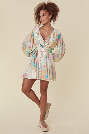 Lei Lei Frill Playdress - Cream Floral