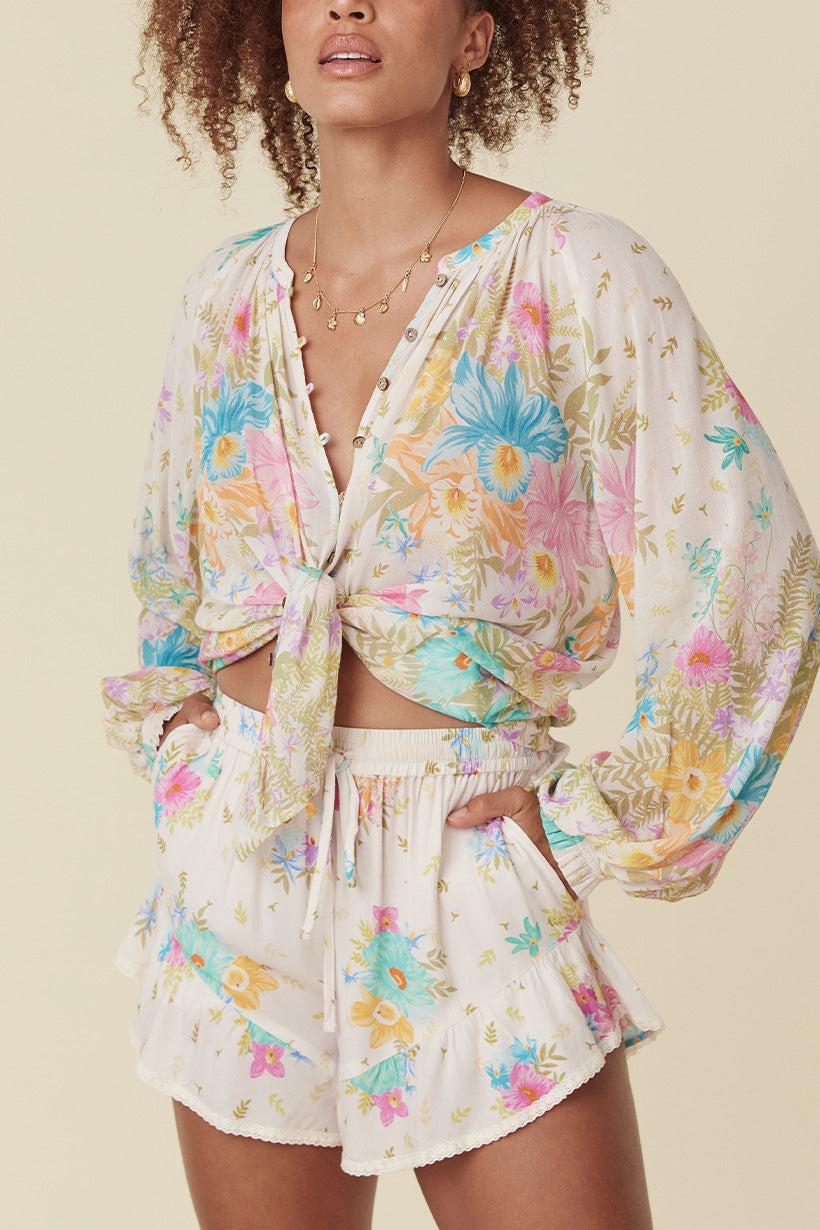 Lei Lei Shorts - Cream Floral