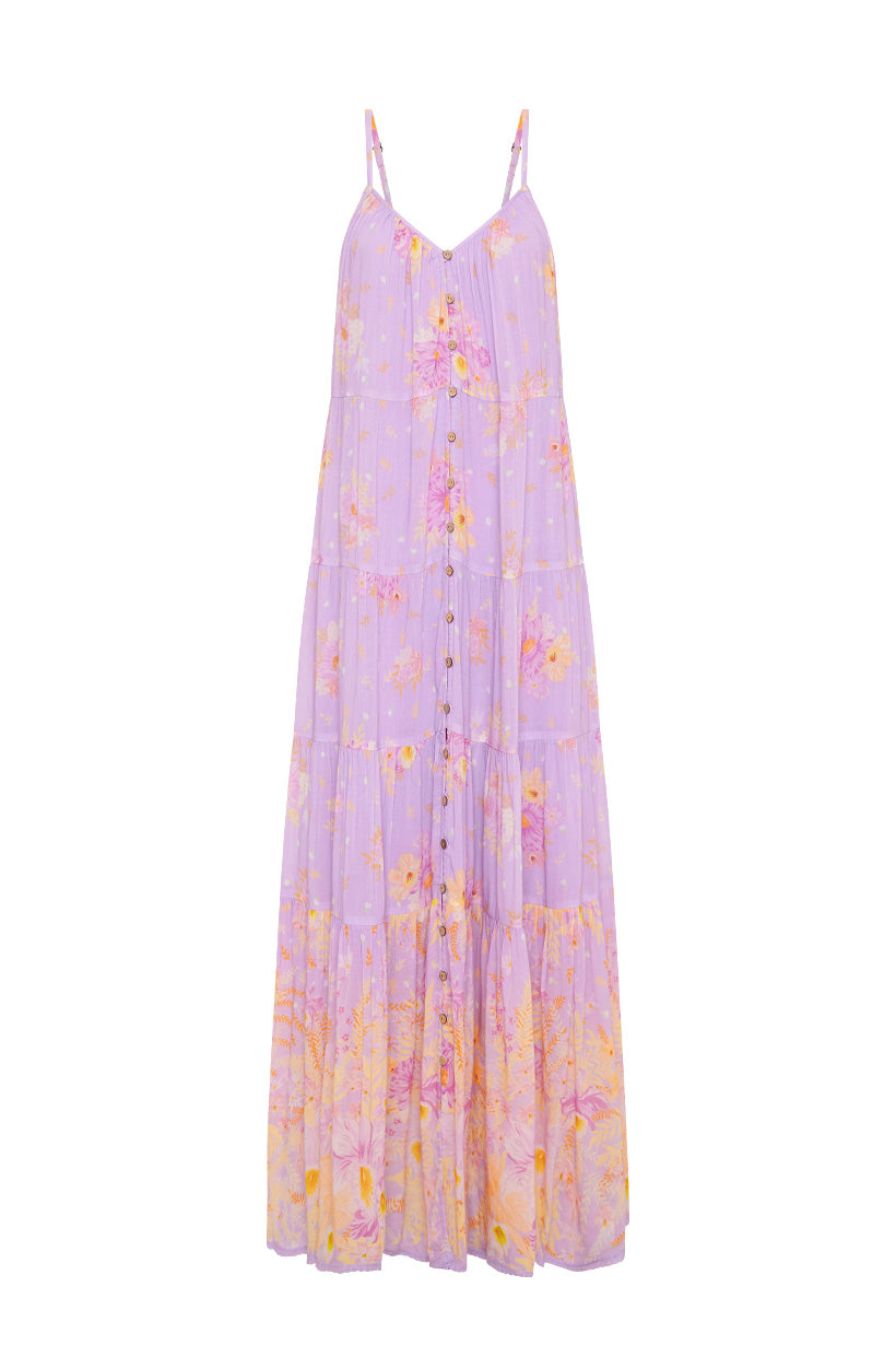 Lei Lei Strappy Dress - Lavender Floral