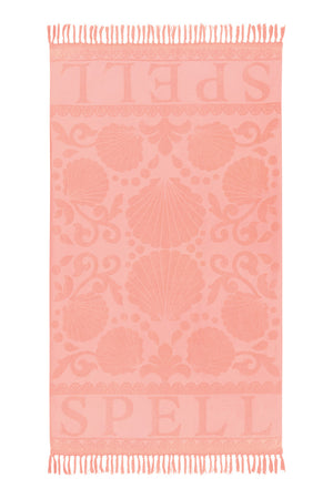 Seashell Towel - Coral