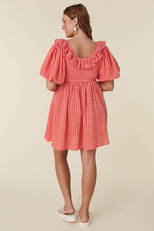 Strawberry Fields Mini Dress - Strawberry