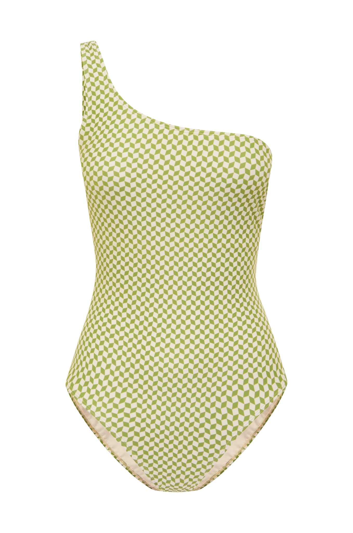 Verde One Shoulder One Piece